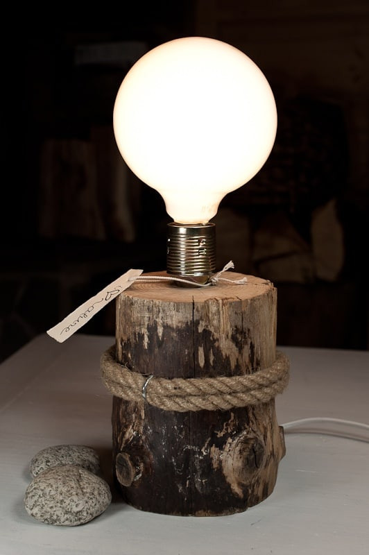 DIY Wood Lamp
 16 Beautiful and Inexpensive DIY Wood Lamp Designs to