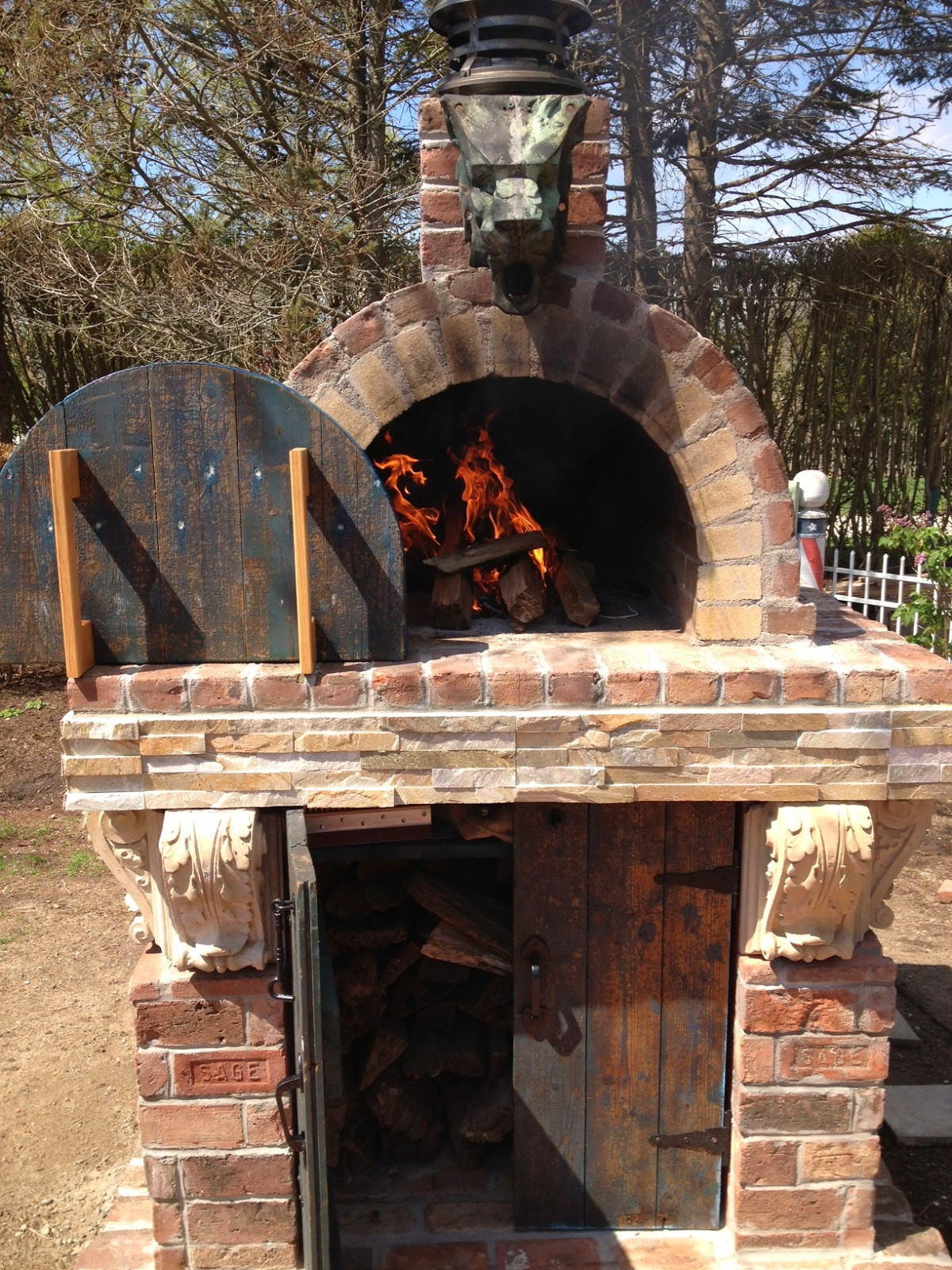 DIY Wood Ovens
 BrickWood Ovens Gothic Wood Fired Brick Pizza Oven with