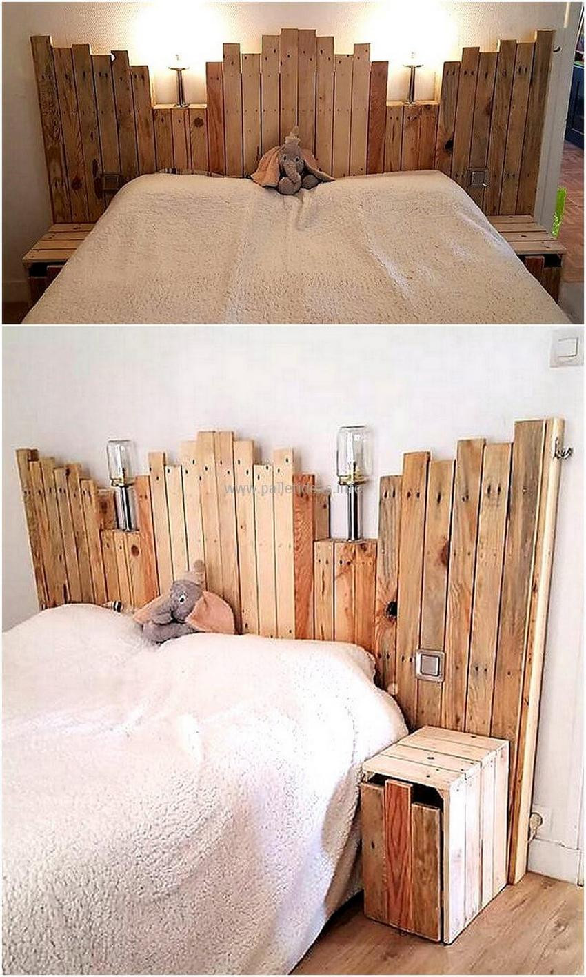 DIY Wood Pallet Headboard
 150 DIY Ideas for Wood Pallet Bed Headboards