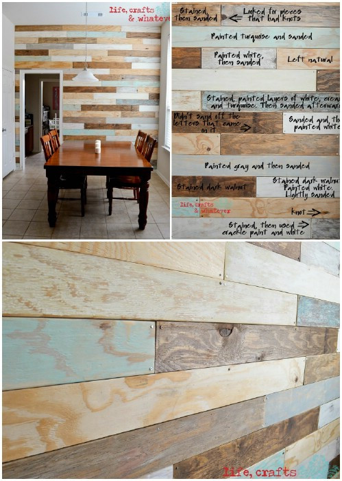 DIY Wood Plank Wall
 15 Creatively Genius DIY Wood Walls DIY & Crafts