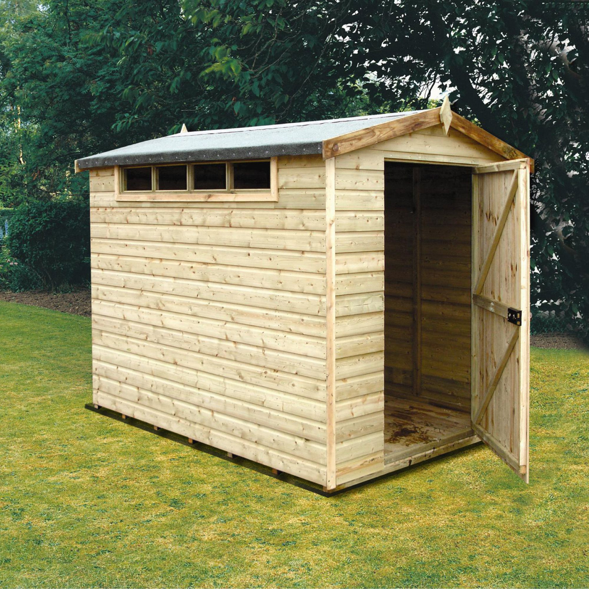 DIY Wood Sheds
 10X10 Security Cabin Apex Shiplap Wooden Shed