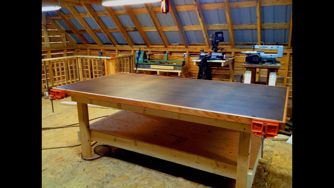 DIY Wood Shop
 Heavy Duty Shop Table DIY Woodshop