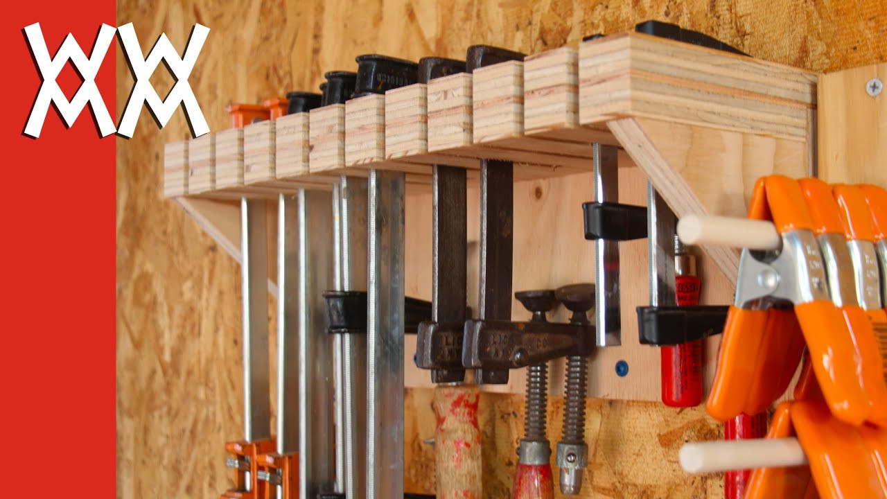 DIY Wood Shop
 Woodworking clamp storage and organization