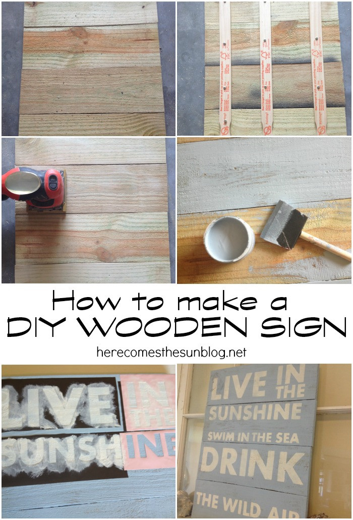 DIY Wood Sign Ideas
 How to Make a DIY Wooden Sign