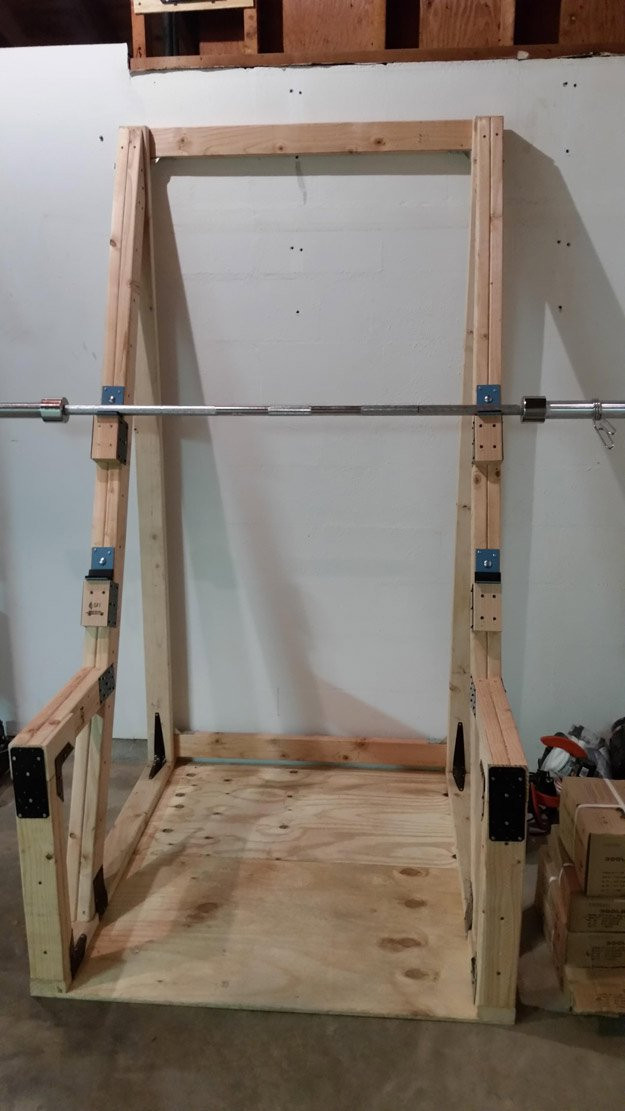 DIY Wood Squat Rack
 9 DIY Squat Rack Ideas For Your Home Gym