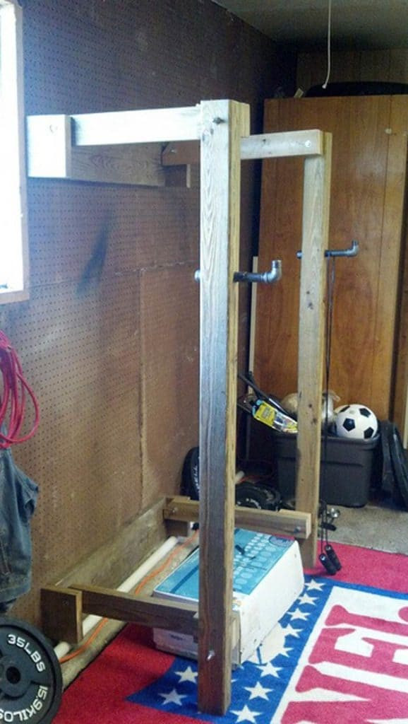 DIY Wood Squat Rack
 13 Healthy and Easy to Do Homemade Squat Rack Ideas and
