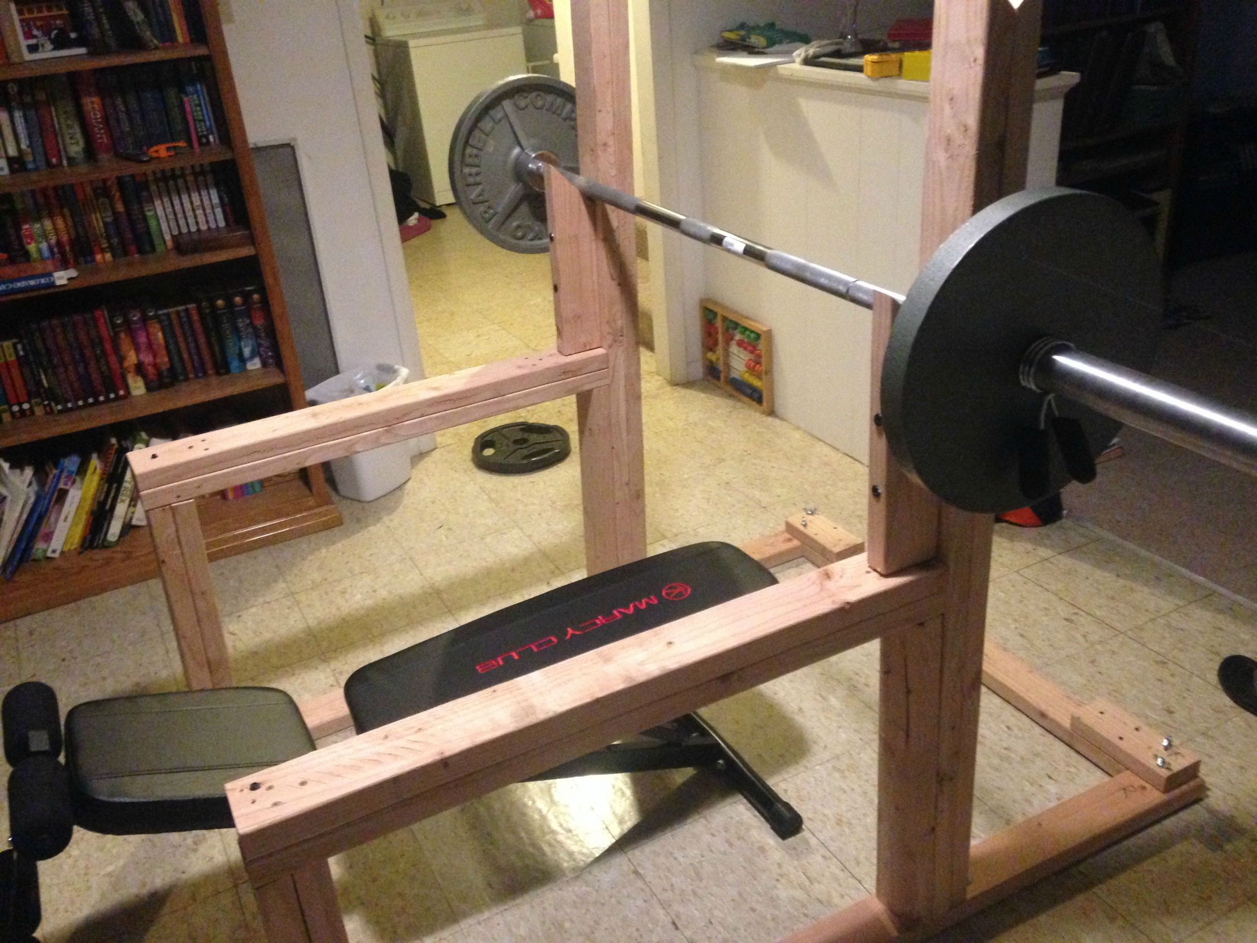 DIY Wood Squat Rack
 Topic Diy bench press squat rack