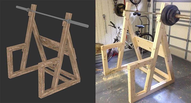 DIY Wood Squat Rack
 DIY Wooden Squat Rack All Things Gym