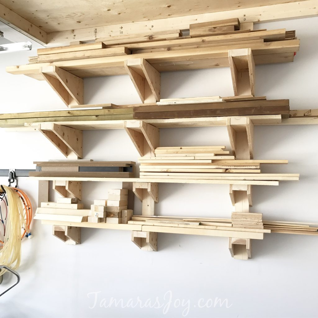 DIY Wood Storage Rack
 A Simple DIY Garage Lumber Rack that YOU can build
