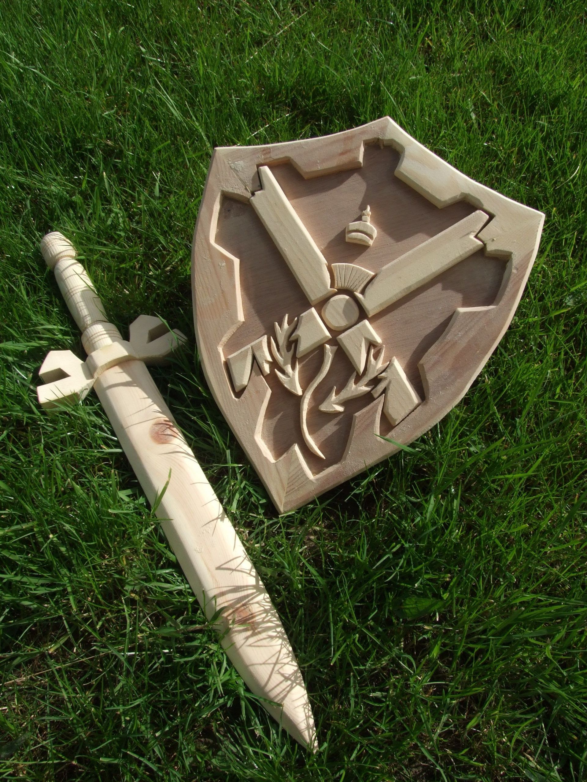 DIY Wood Sword
 Wooden sword and shield Got to try this
