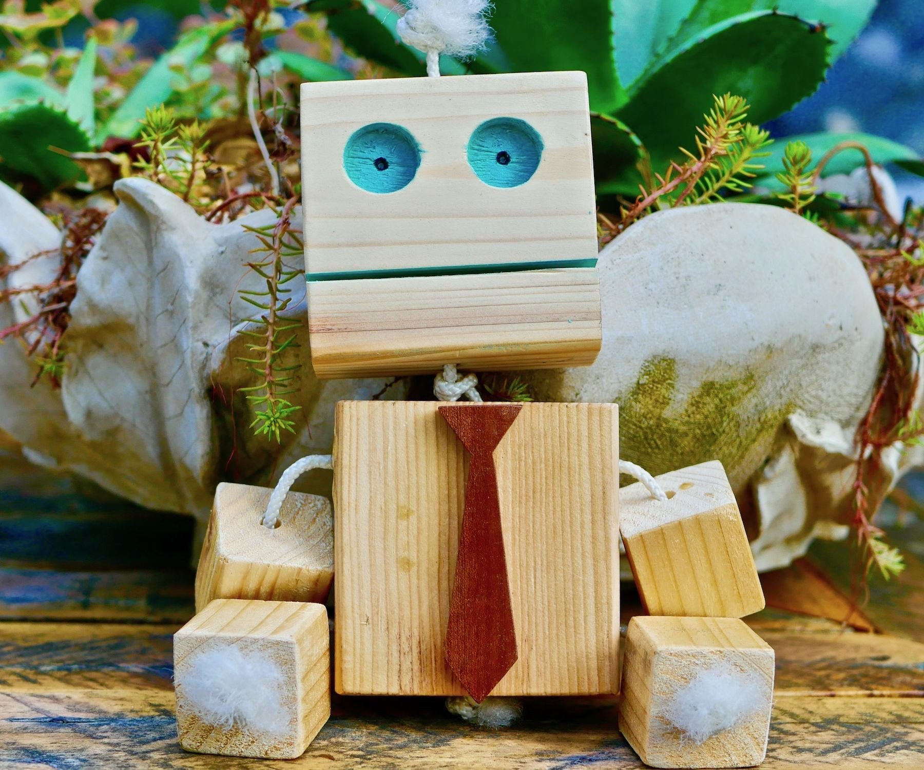 DIY Wood Toy
 Wooden Robot DIY Homemade Toy