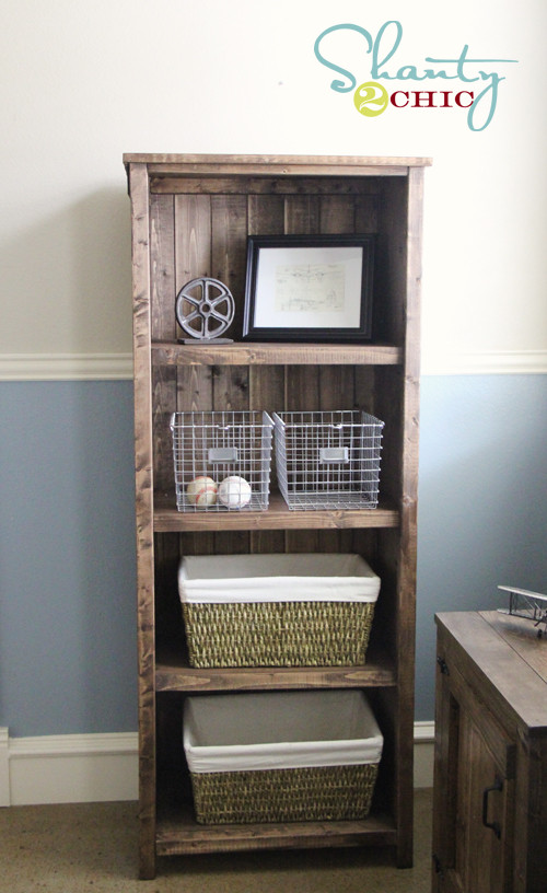 DIY Wooden Bookshelves
 DIY Kentwood Bookcase Shanty 2 Chic