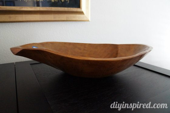 DIY Wooden Bowl
 Hand Painted Wooden Bowl Knockoff DIY Inspired