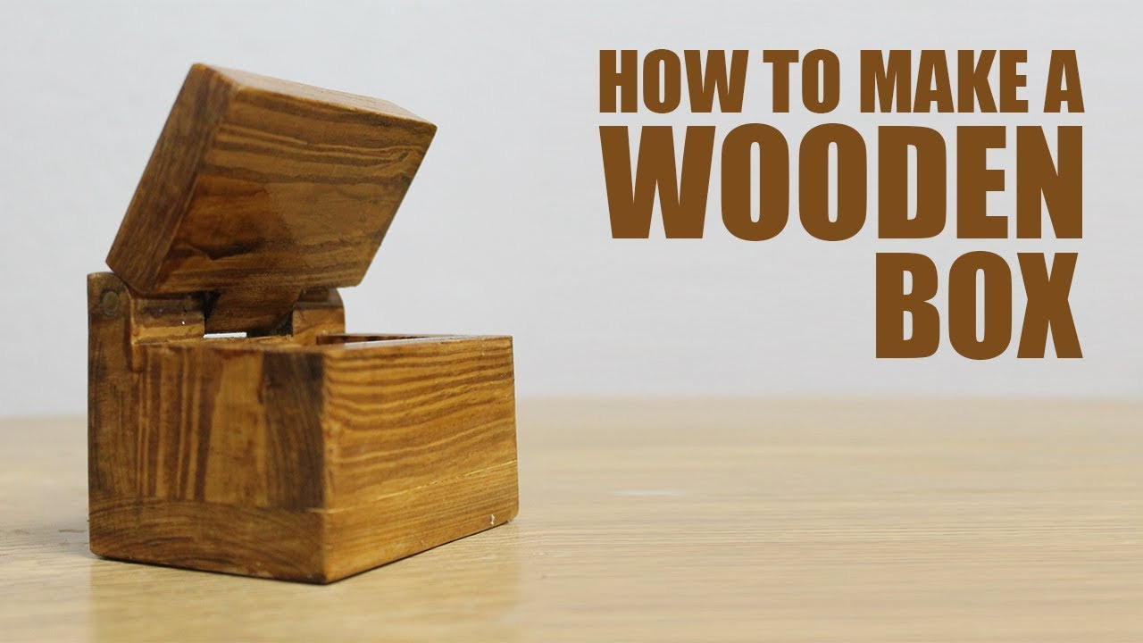 DIY Wooden Box With Lid
 How to make a wooden box with lid DIY Mini Box