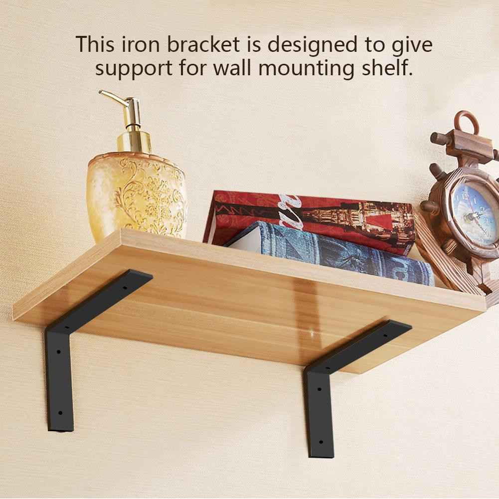 DIY Wooden Brackets
 Knifun 1 Pair Iron Heavy Duty Shelf Wall Brackets for