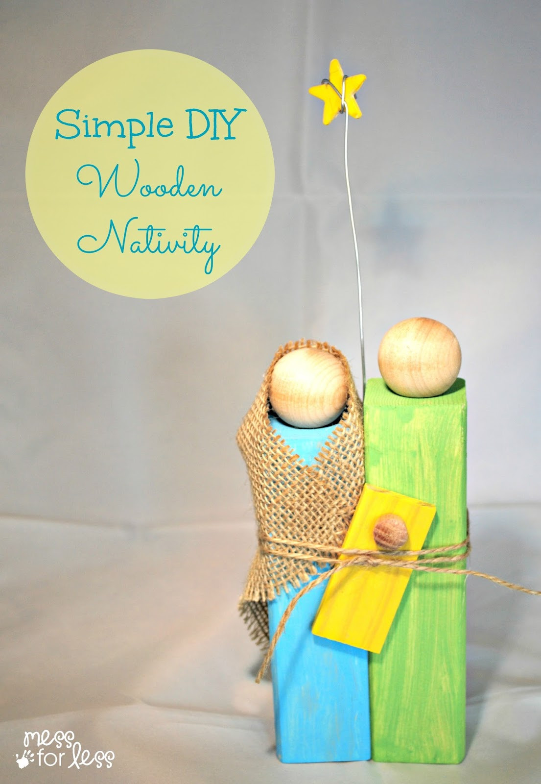 DIY Wooden Christmas Gifts
 Homemade Christmas Gifts Wooden Nativity Craft Mess