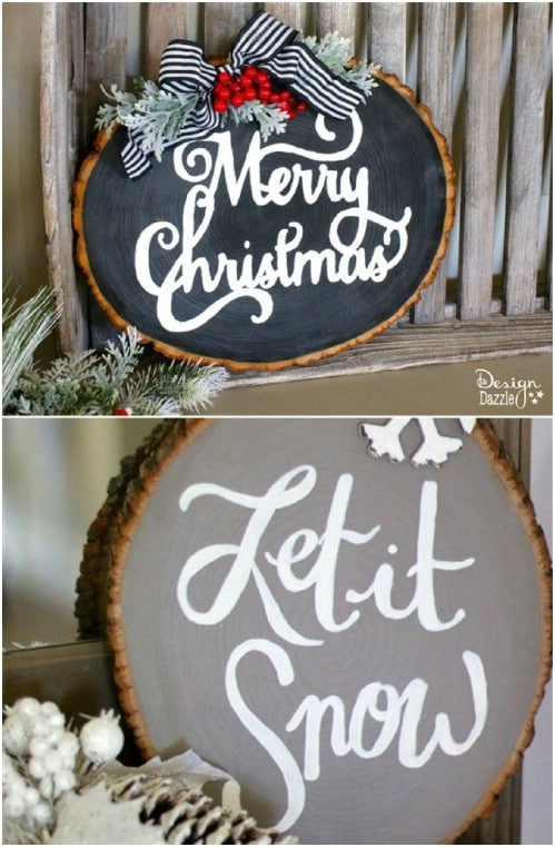 DIY Wooden Christmas Signs
 20 Unique DIY Wooden Signs For Christmas Decorating DIY