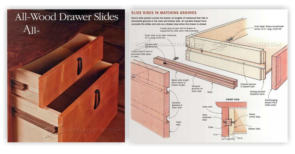 DIY Wooden Drawer Slides
 DIY Wooden Drawer Slides • WoodArchivist