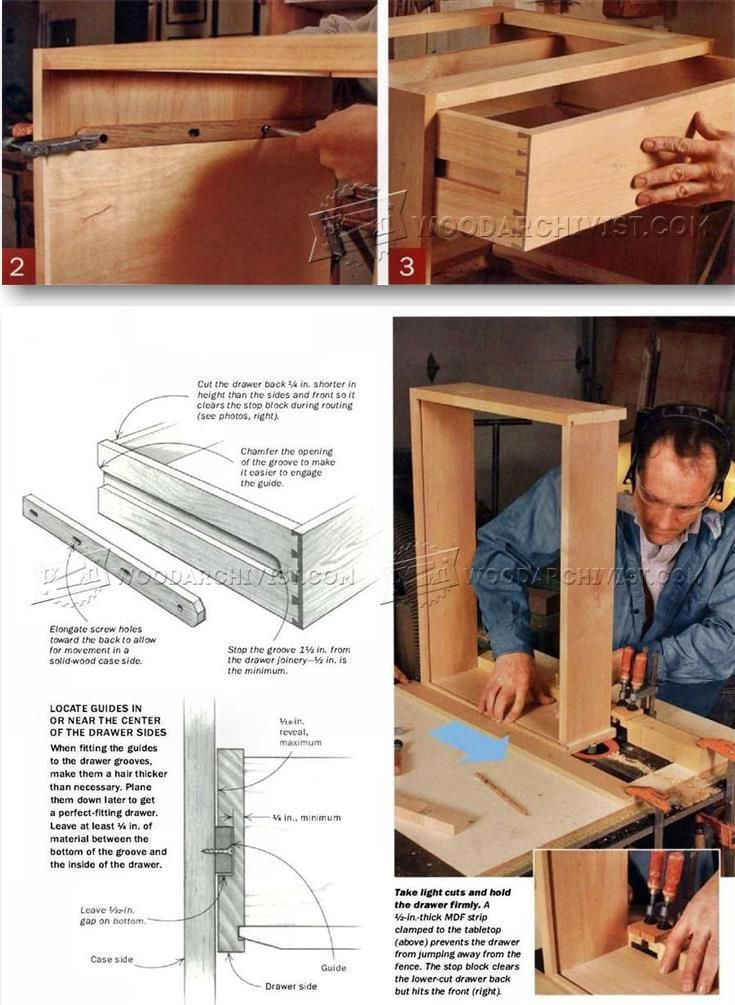 DIY Wooden Drawer Slides
 DIY Wooden Drawer Slides Drawer Construction and