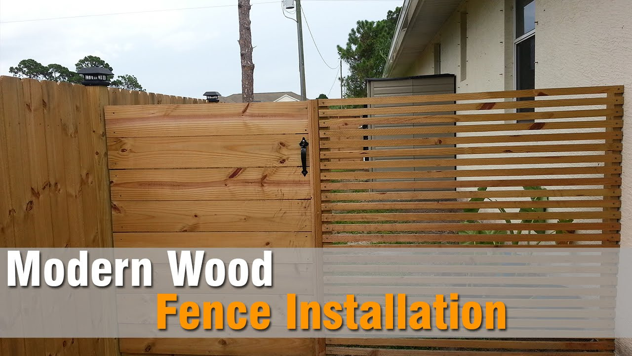 DIY Wooden Fence Installation
 Modern Wood Fence Installation