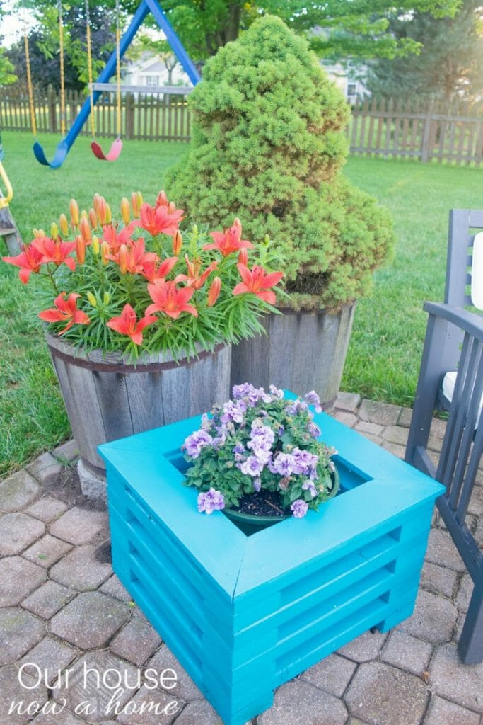 DIY Wooden Flower Pots
 Easy to make DIY 2x4 wood flower planter • Our House Now a
