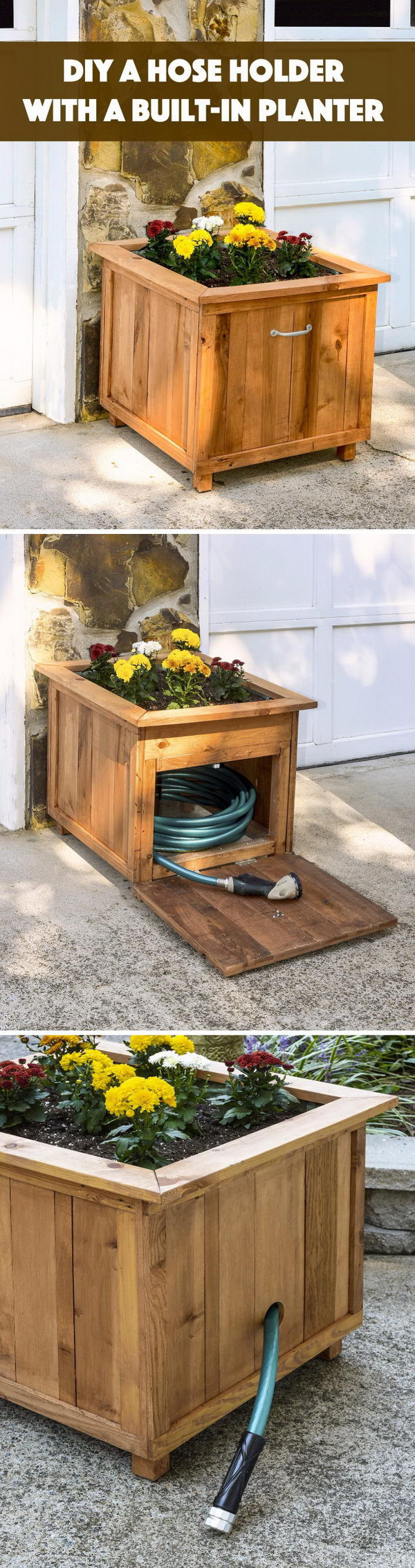 DIY Wooden Flower Pots
 15 DIY Garden Planter Ideas Using Wood Pallets Hative
