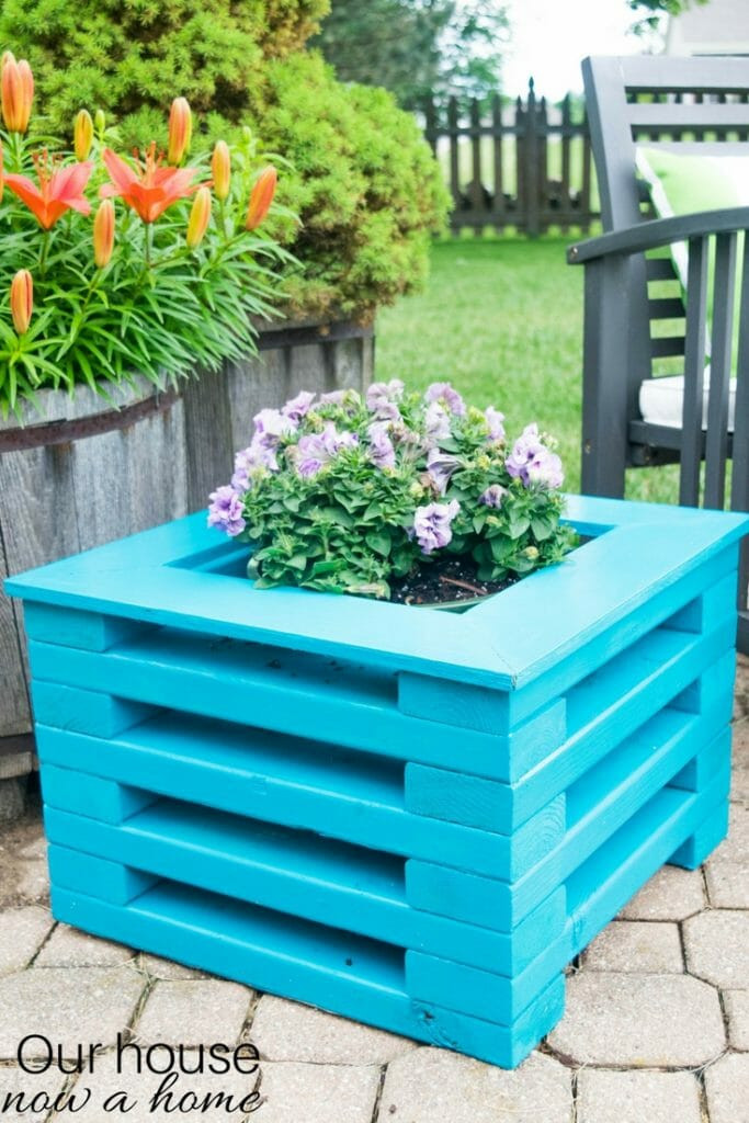 DIY Wooden Flower Pots
 Easy to make DIY 2x4 wood flower planter • Our House Now a