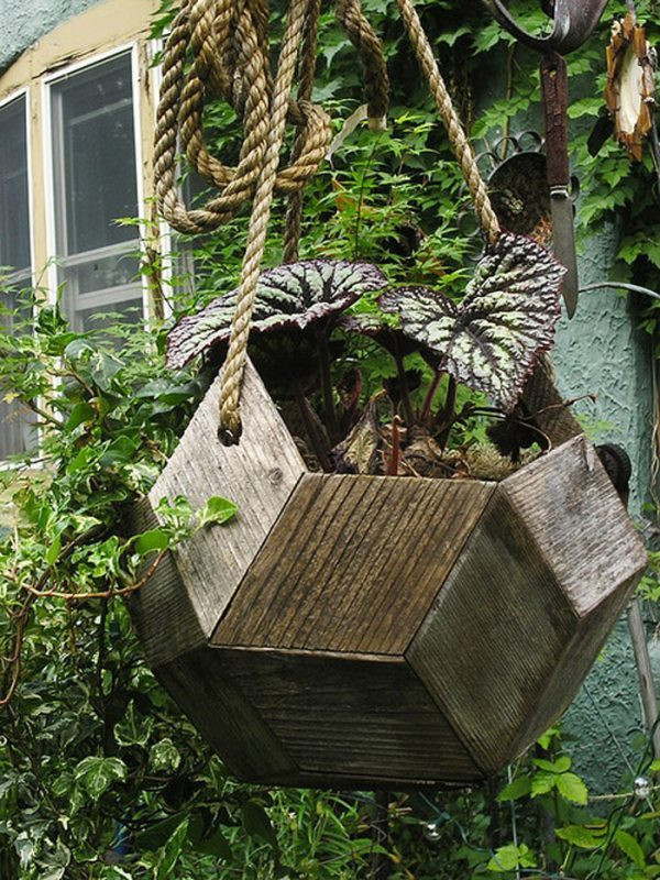 DIY Wooden Flower Pots
 Diy wooden flower pots ideas Little Piece Me