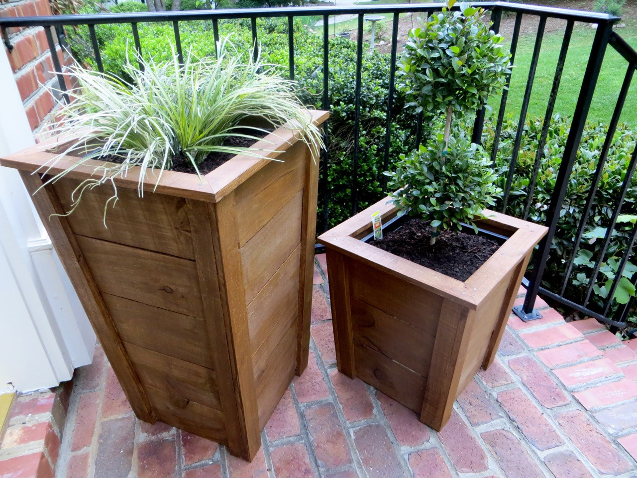 DIY Wooden Flower Pots
 The Project Lady DIY Tutorial Decorative Wood Planter Boxes