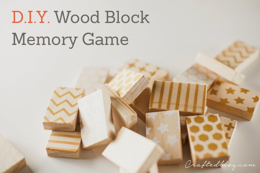 DIY Wooden Games
 DIY wood block memory game Crafted