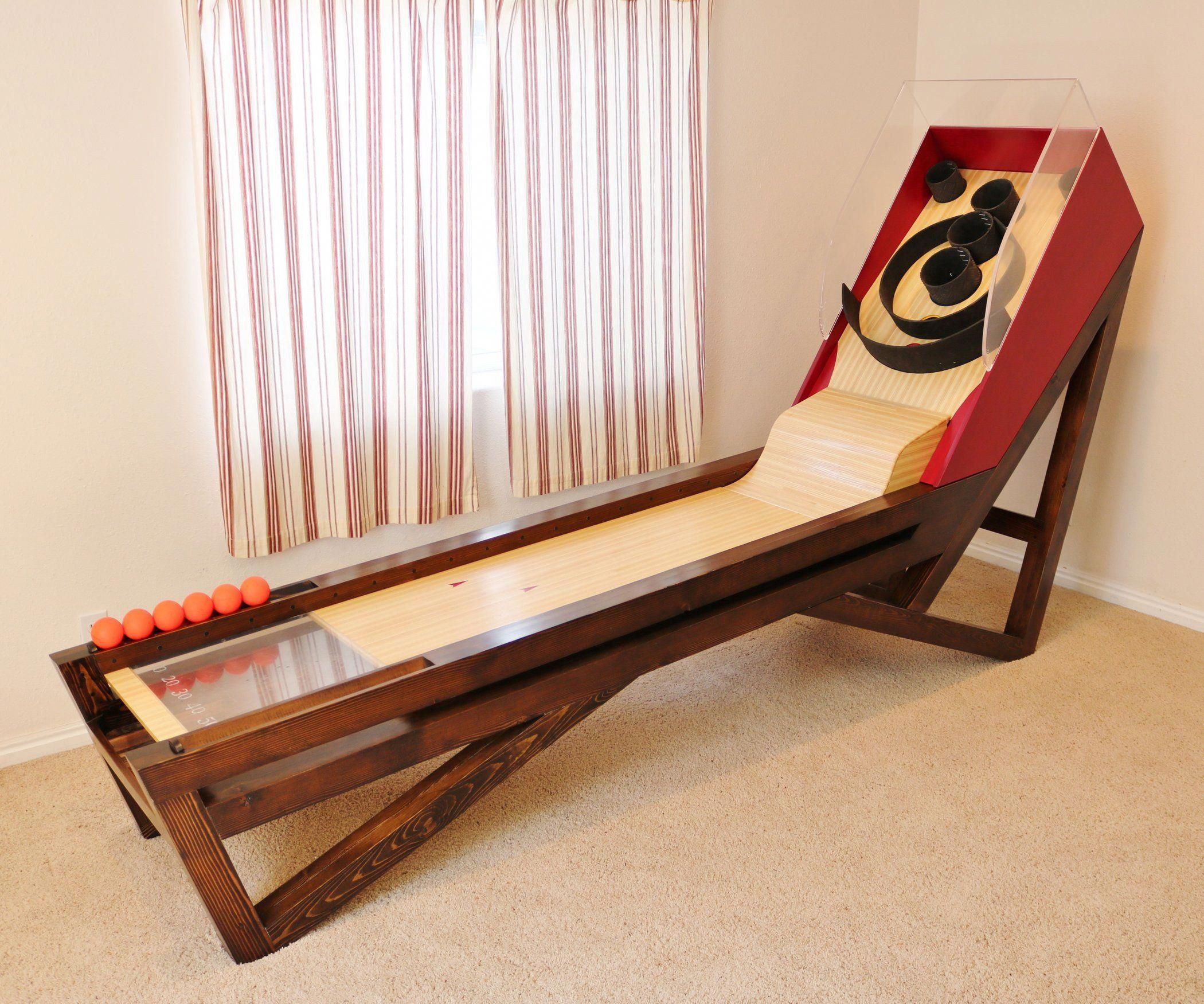 DIY Wooden Games
 This is a wooden skeeball game I made I built a smaller