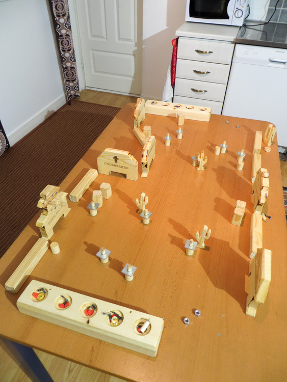 DIY Wooden Games
 DIY Flick ‘Em Up Board Game made from Wood