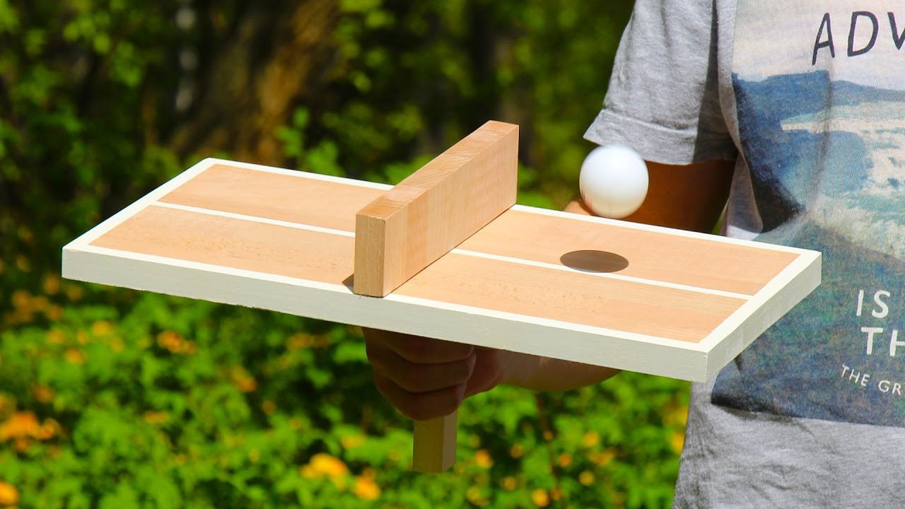 DIY Wooden Games
 DIY Ping Pong Table Tennis Game for e Person