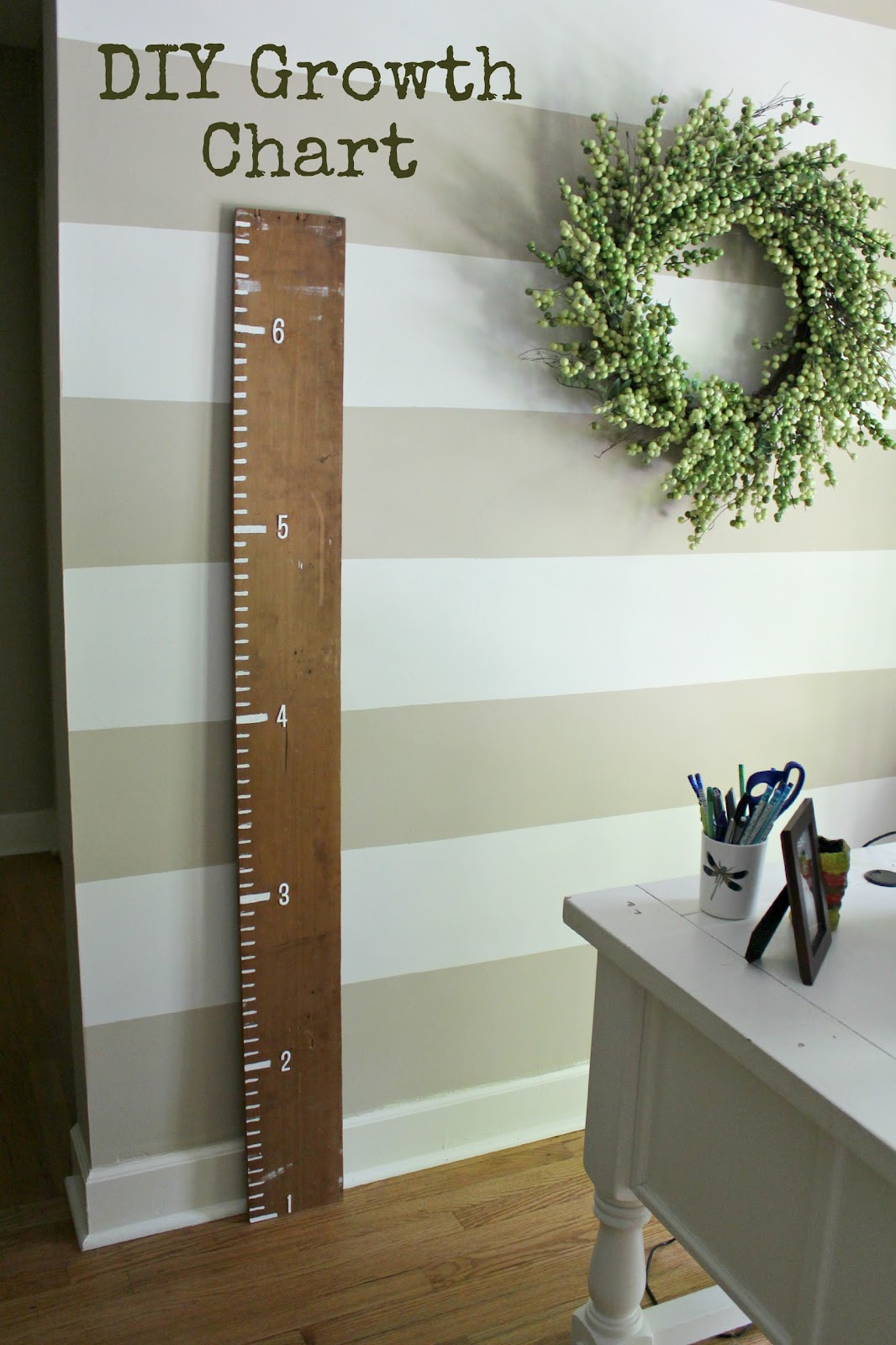 DIY Wooden Growth Chart
 Ten June DIY Wooden Growth Chart