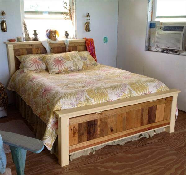DIY Wooden Pallet Bed
 15 Unique DIY Wooden Pallet Bed Ideas