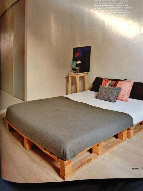 DIY Wooden Pallet Bed
 10 DIY Beds Made Out of Pallets