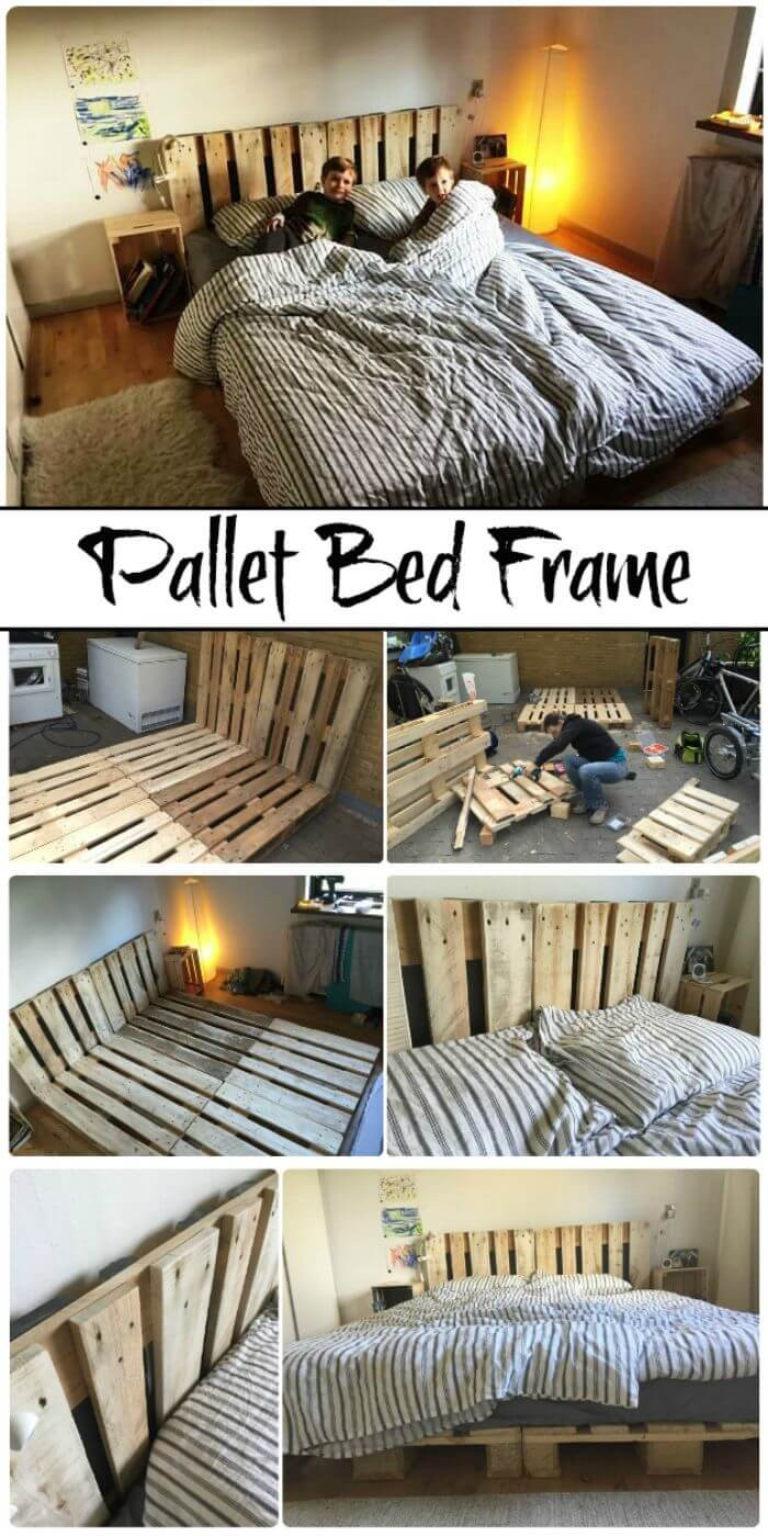 DIY Wooden Pallet Bed
 11 DIY Pallet Bed Frame Ideas with Step By Step Plans