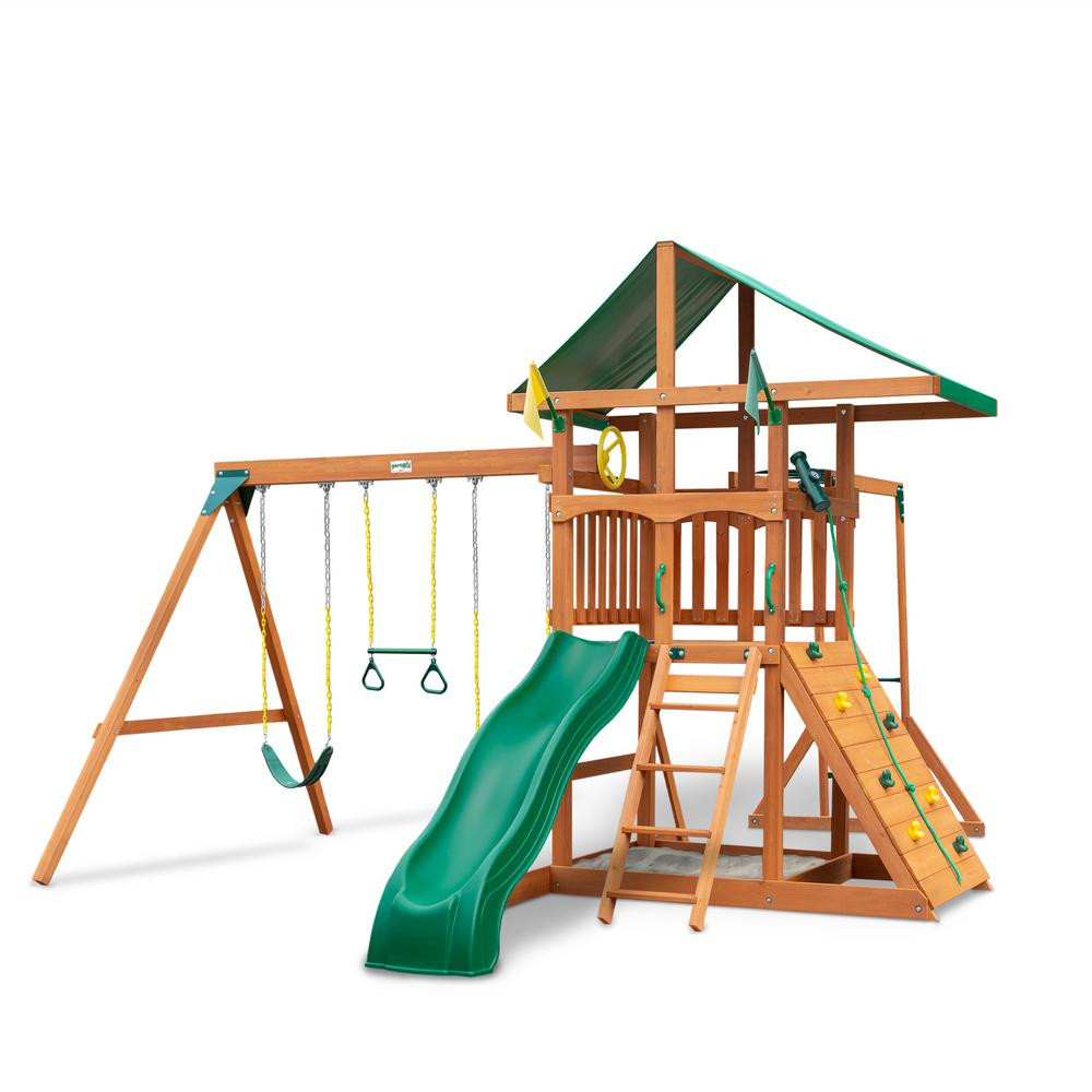 DIY Wooden Playset
 Gorilla Playsets DIY Outing III Wooden Playset with Monkey