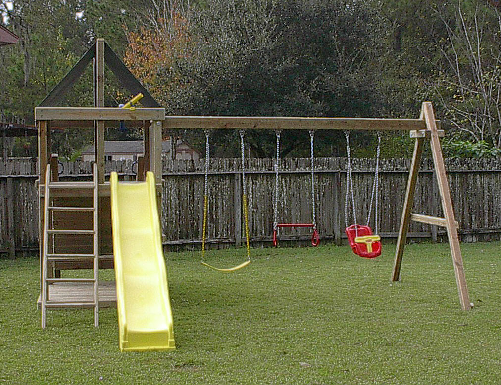 DIY Wooden Playset
 Do It Yourself Wooden Swing Set Plans