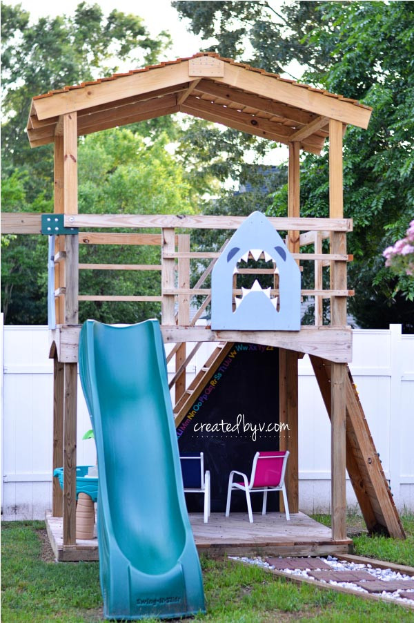 DIY Wooden Playset
 DIY Outdoor Playset A Year Later created by v