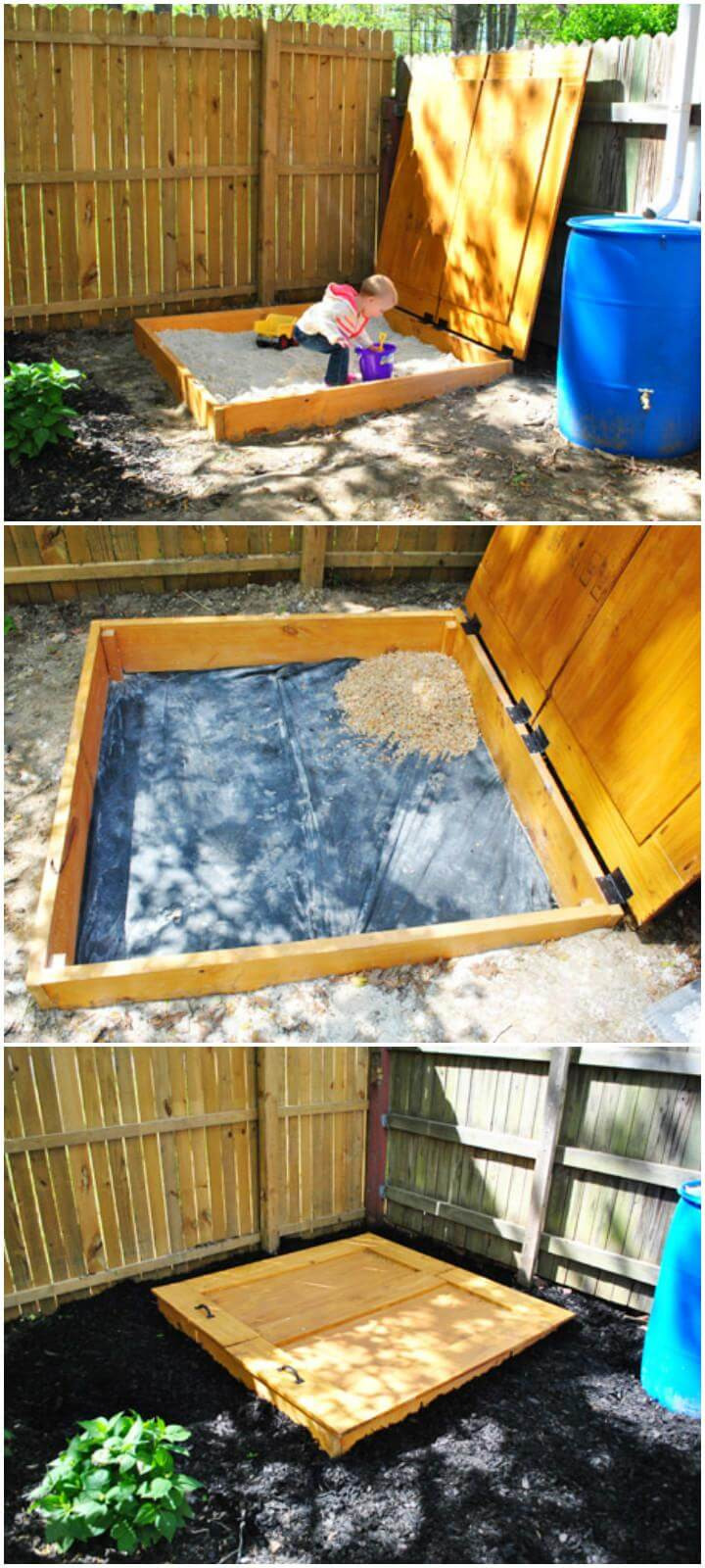 DIY Wooden Sandbox
 60 DIY Sandbox Ideas and Projects for Kids Page 3 of 10