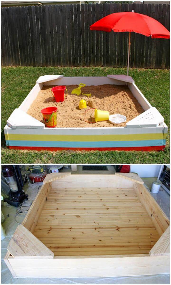 DIY Wooden Sandbox
 60 DIY Sandbox Ideas and Projects for Kids Page 4 of 10