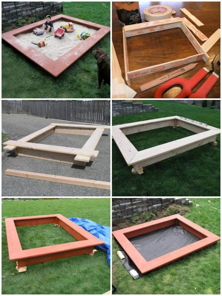 DIY Wooden Sandbox
 60 DIY Sandbox Ideas and Projects for Kids Page 7 of 10