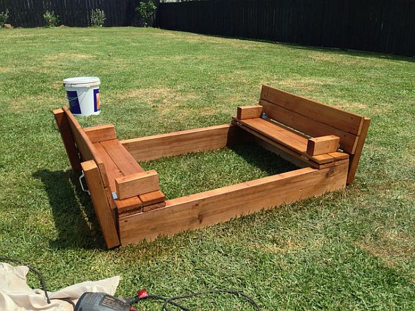 DIY Wooden Sandbox
 Kids DIY Sandbox How to Make e in the Backyard