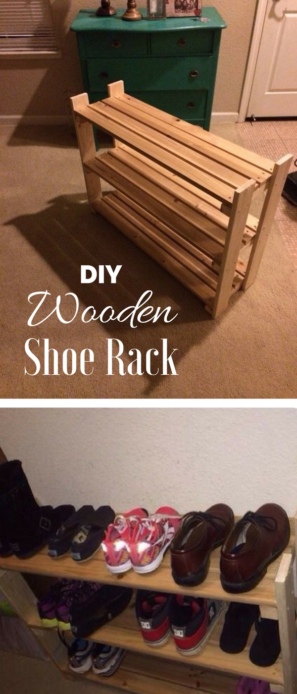 DIY Wooden Shoe Racks
 62 Easy DIY Shoe Rack Storage Ideas You Can Build on a Bud