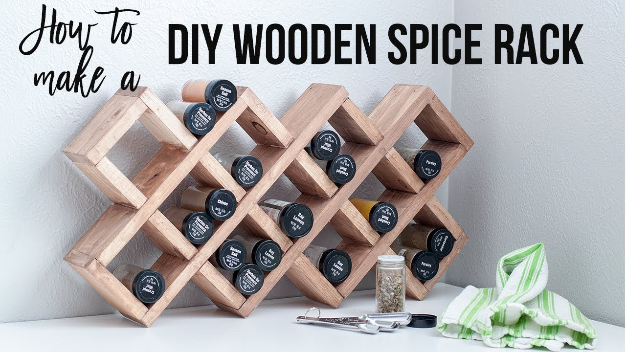 DIY Wooden Spice Rack
 DIY Spice rack How to Make a Spice Rack using Scrap Wood