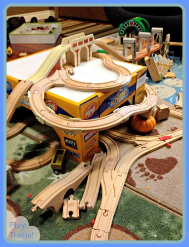 DIY Wooden Trains
 Recycled Track Platform DIY Project for Wooden Train Layouts