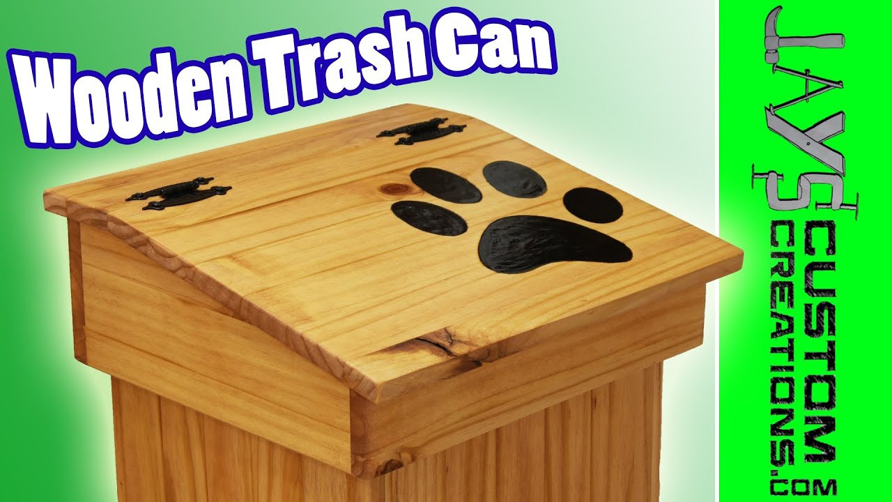 DIY Wooden Trash Can
 Make A Wooden Trash Can Free Plans 122