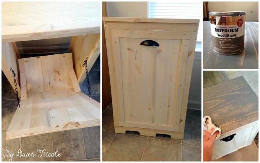 DIY Wooden Trash Can
 DIY Wood Tilt Out Trash Can Cabinet