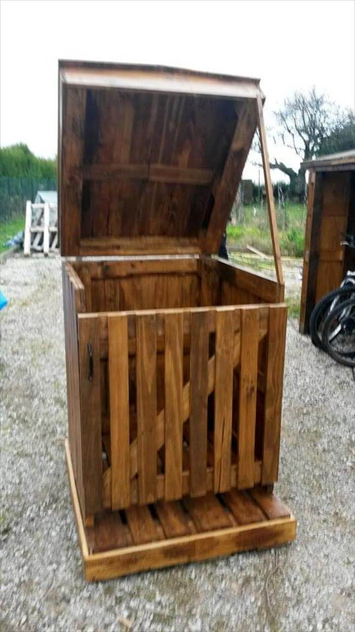 DIY Wooden Trash Can
 Top 30 Pallet Ideas to DIY Furniture for Your Home DIY